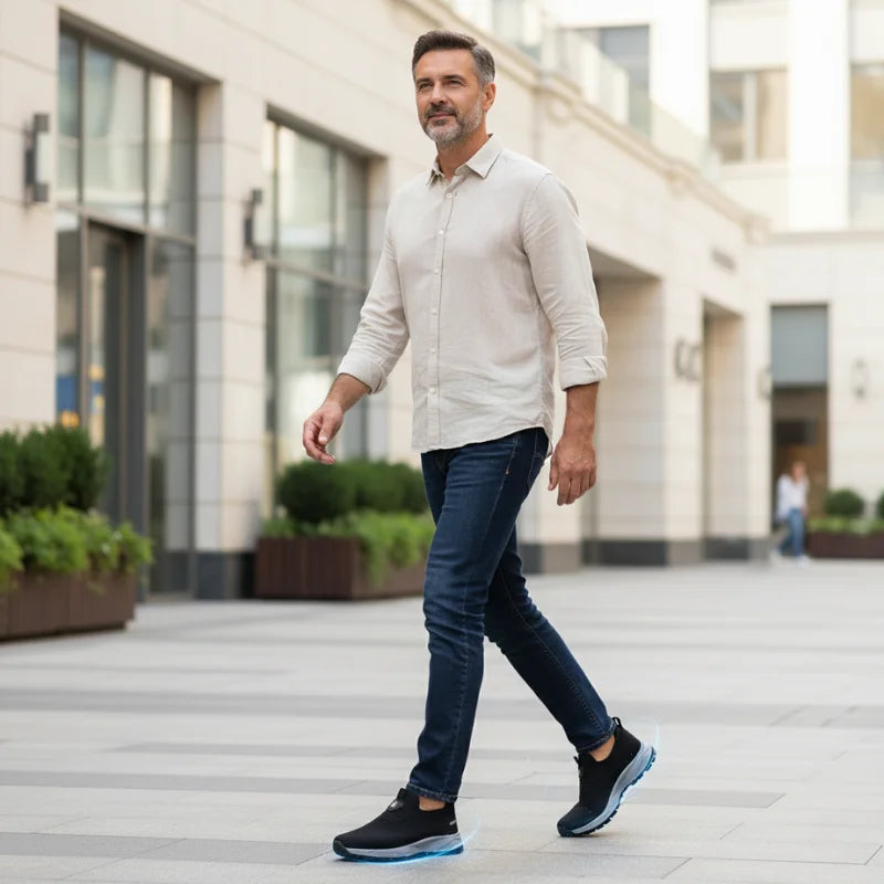 FlexRelief™ – Orthopädische schnürsenkellose Schuhe für Herren
